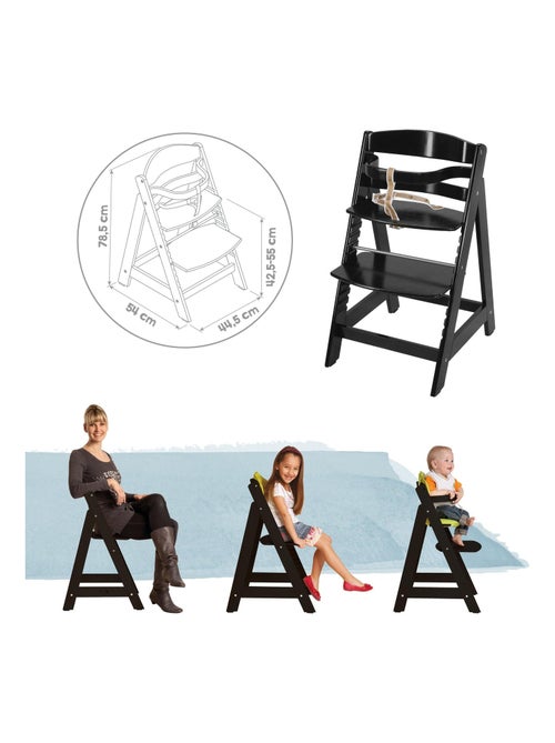 Meegroeiende houten kinderstoel vanaf 6 maanden tot 70 kg - roba 'sit up iii' - Kiabi Meegroeiende houten kinderstoel vanaf 6 maanden tot 70 kg - roba 'sit up iii' - Kiabi