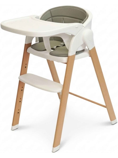 Meegroeiende houten kinderstoel voor baby - Kiabi