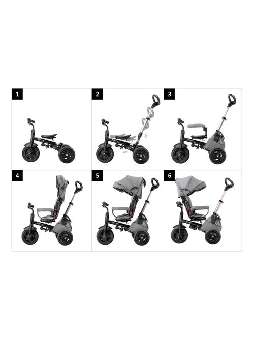 Meegroeiende hypermotion driewieler met duwstang – 12 maanden tot 5 jaar - Kiabi