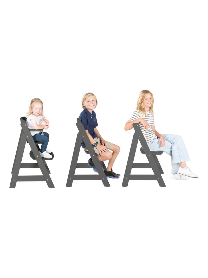 Meegroeiende kinderstoel, compatibel met eetblad - ROBA 'Sit Up Flex' Antracietgrijs - Kiabi