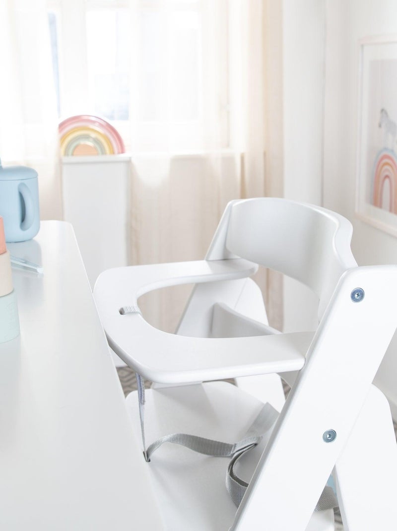 Meegroeiende kinderstoel, compatibel met eetblad - ROBA 'Sit Up Flex' Wit - Kiabi