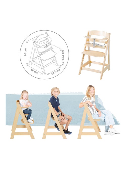 Meegroeiende kinderstoel met verstelbaar ligstoeltje van pu-leer 'roba born up' - Kiabi Meegroeiende kinderstoel met verstelbaar ligstoeltje van pu-leer 'roba born up' - Kiabi