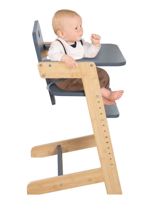 Meegroeiende kinderstoel van FSC®-bamboe met eetblad 'Roba Nature Up' - Kiabi Meegroeiende kinderstoel van FSC®-bamboe met eetblad 'Roba Nature Up' - Kiabi