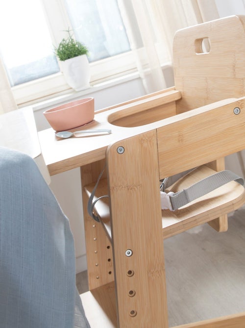 Meegroeiende kinderstoel van FSC®-bamboe met eetblad 'Roba Nature Up' - Kiabi Meegroeiende kinderstoel van FSC®-bamboe met eetblad 'Roba Nature Up' - Kiabi