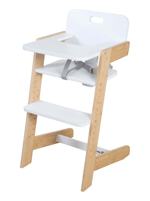 Meegroeiende kinderstoel van FSC®-bamboe met eetblad 'Roba Nature Up' - Kiabi Meegroeiende kinderstoel van FSC®-bamboe met eetblad 'Roba Nature Up' - Kiabi