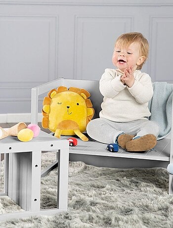 Meegroeiende, omkeerbare kinderstoel van hout - roba