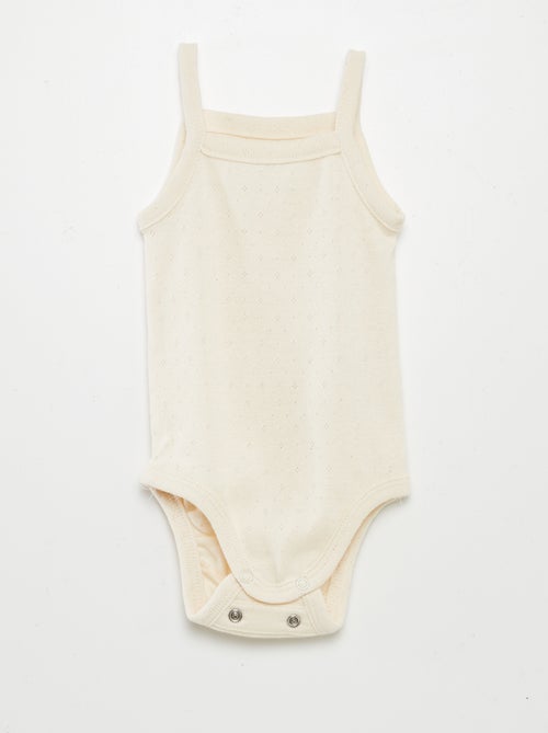 Meegroeirompertjes met schouderbandjes - 3-pack - Kiabi Meegroeirompertjes met schouderbandjes - 3-pack - Kiabi