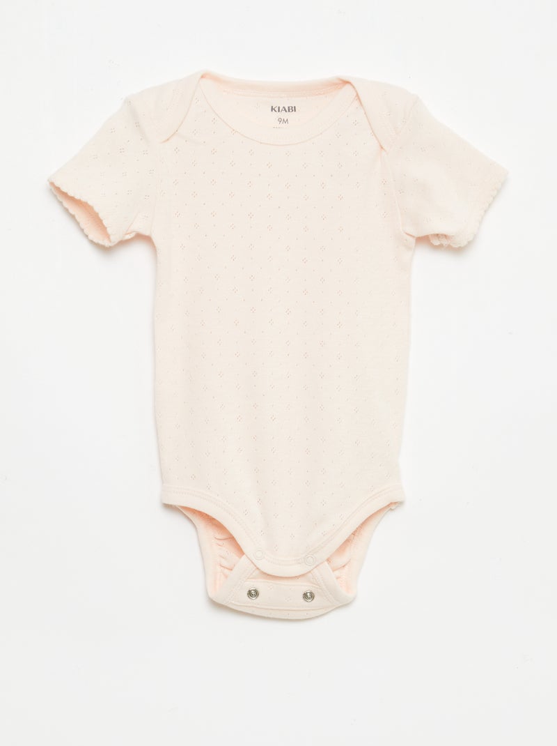 Meegroeirompertjes van effen tricot - 3-pack Oranje - Kiabi