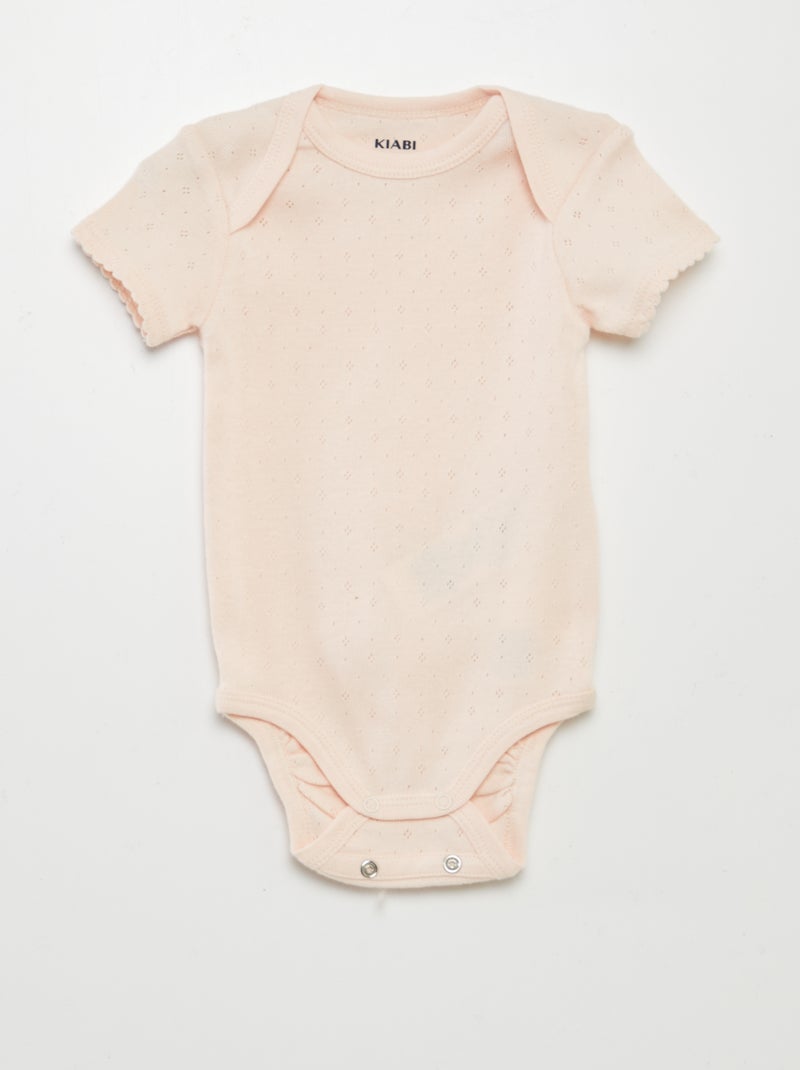 Meegroeirompertjes van effen tricot - 3-pack ROSE - Kiabi