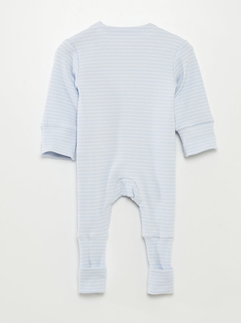 Meegroeislaappakje met strepen BLAUW - Kiabi