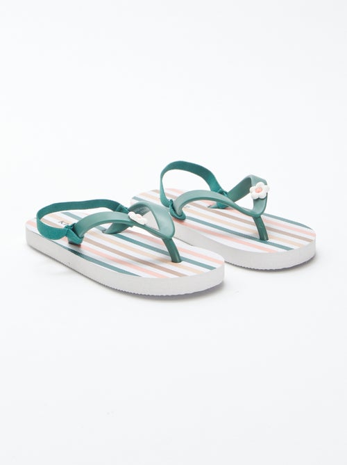Meerkleurige slippers - Kiabi
