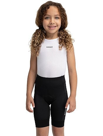 Meisjes korte fietsbroek zonder bretels