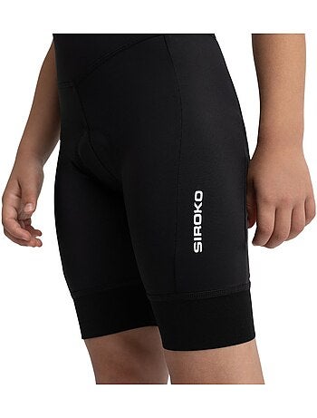 Meisjes korte fietsbroek zonder bretels