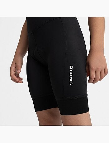 Meisjes korte fietsbroek zonder bretels