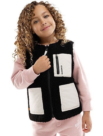 Meisjes omkeerbaar sherpa-gevoerd vest