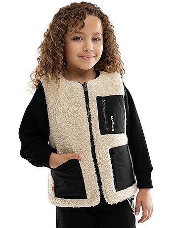 Meisjes omkeerbaar sherpa-gevoerd vest
