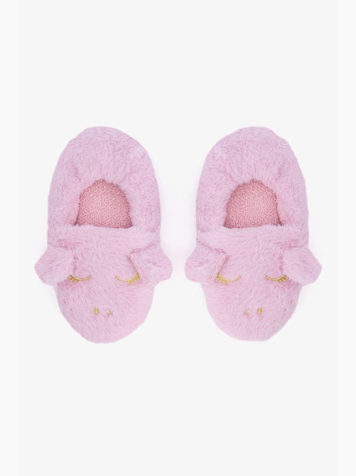 Meisjes pantoffel met eenhoornprint en borduursel penti - Kiabi Meisjes pantoffel met eenhoornprint en borduursel penti - Kiabi