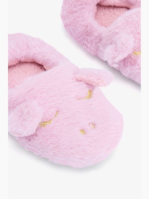 Meisjes pantoffel met eenhoornprint en borduursel penti - Kiabi Meisjes pantoffel met eenhoornprint en borduursel penti - Kiabi
