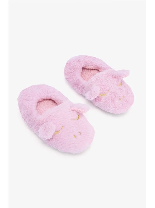 Meisjes pantoffel met eenhoornprint en borduursel penti - Kiabi Meisjes pantoffel met eenhoornprint en borduursel penti - Kiabi