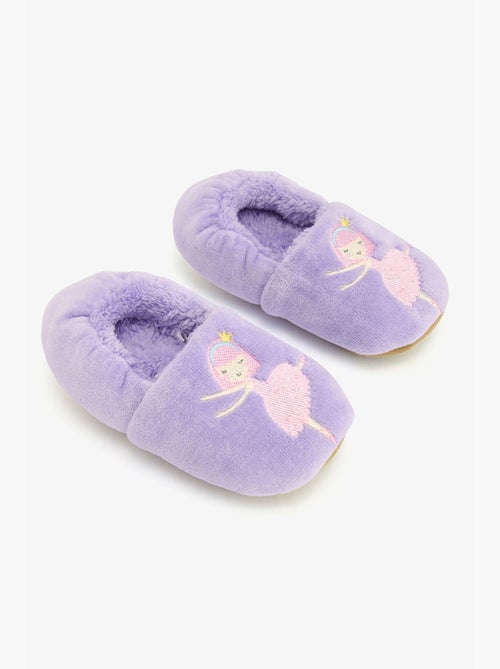 Meisjes slofsokken met ballerina-opdruk en borduursel penti - Kiabi Meisjes slofsokken met ballerina-opdruk en borduursel penti - Kiabi