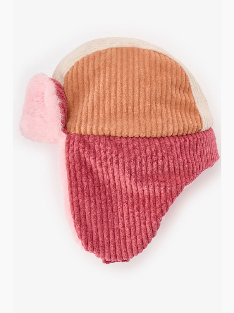 Meisjes snow beanie penti Rood/Roze - Kiabi