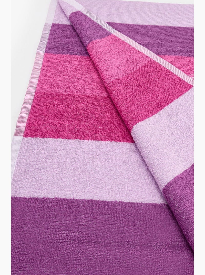 Meisjes strandhanddoek mermaid penti Paars/Roze - Kiabi