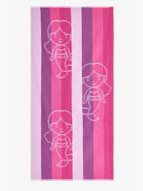 Meisjes strandhanddoek mermaid penti - Kiabi Meisjes strandhanddoek mermaid penti - Kiabi