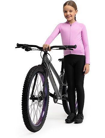 Meisjes thermo fietsbroek met zeem