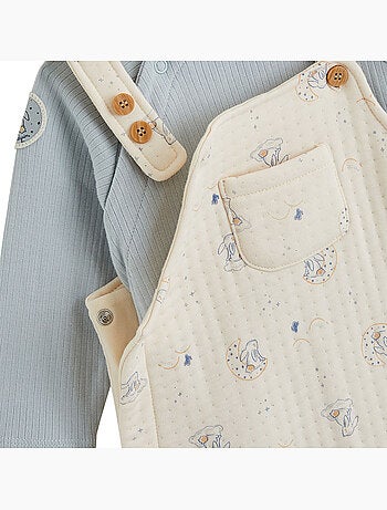 Melkweg baby tuinbroek en t-shirt set