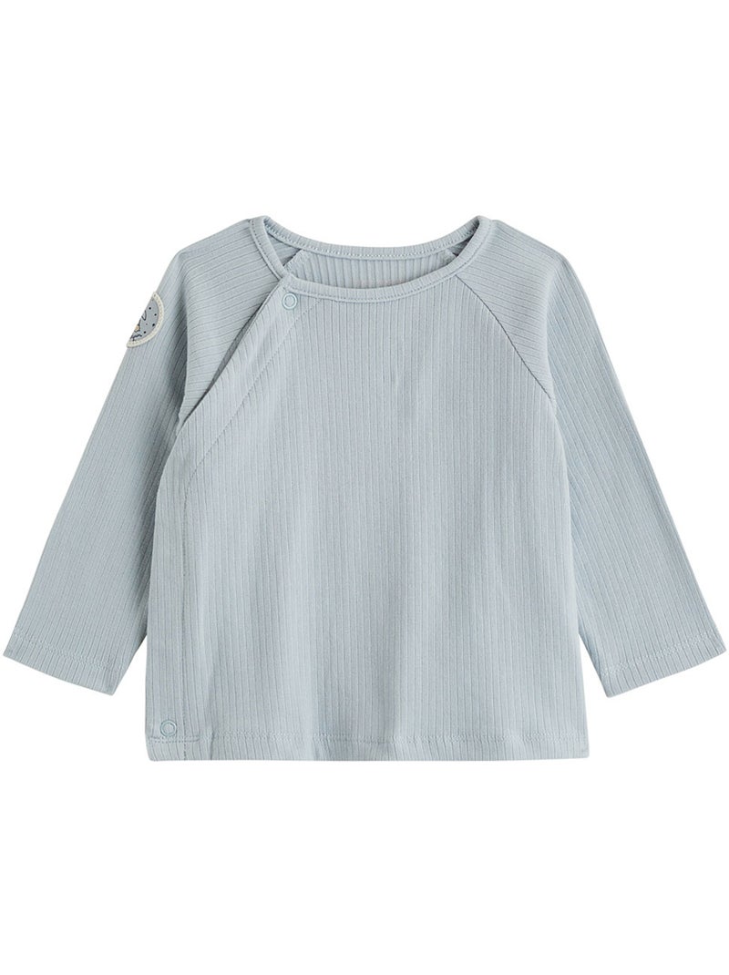Melkweg baby tuinbroek en t-shirt set Blauw - Kiabi