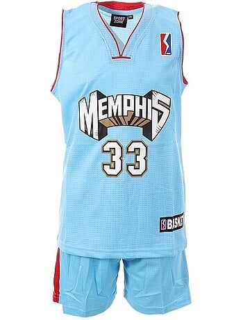 Memphis basketbalset blauw jongens sportkleding