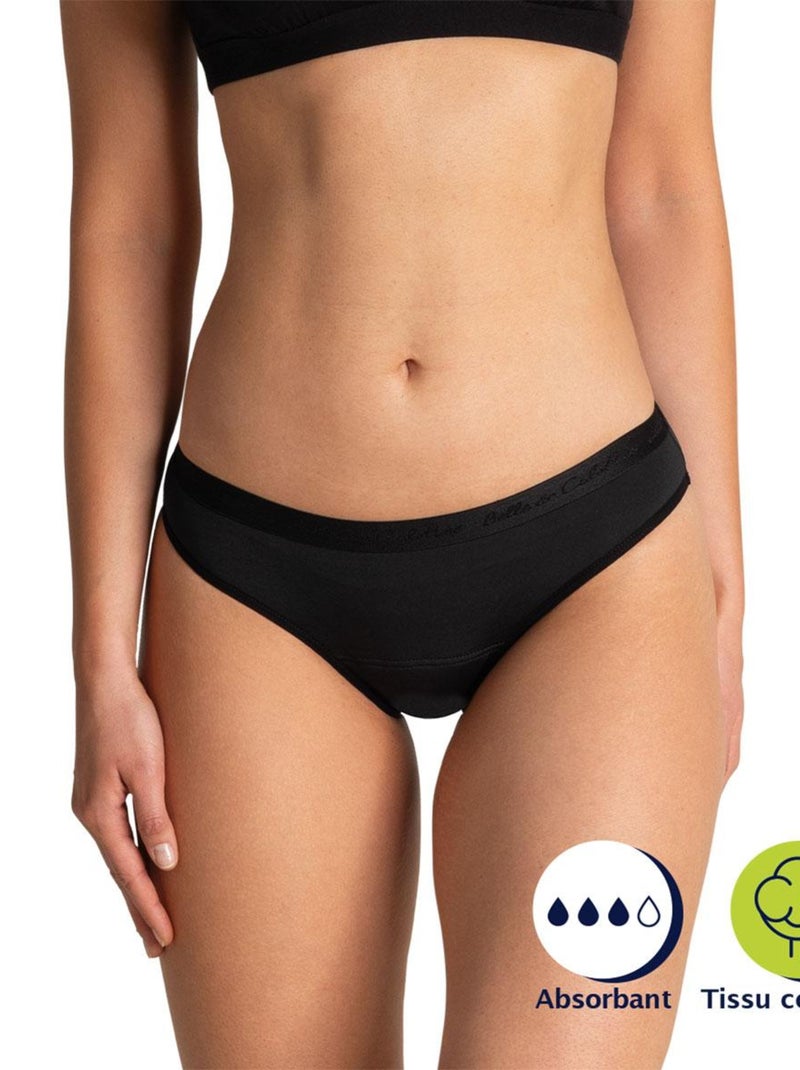 Menstruatieslip athena Zwart - Kiabi