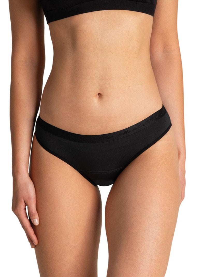 Menstruatieslip athena Zwart - Kiabi