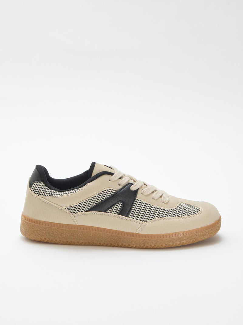 Mesh sneakers Biege - Kiabi