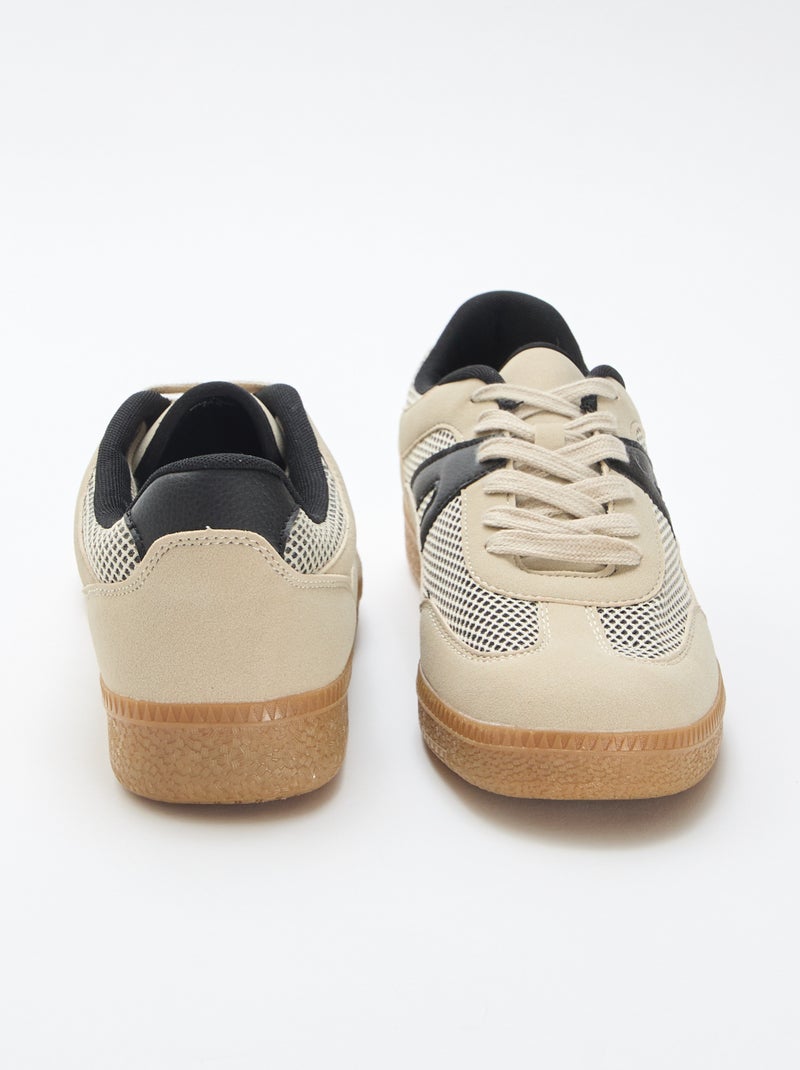 Mesh sneakers Biege - Kiabi