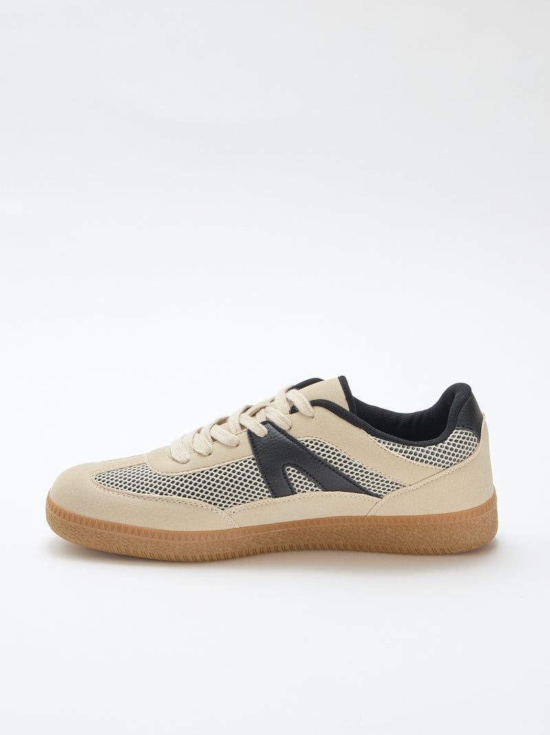 Mesh sneakers Biege - Kiabi
