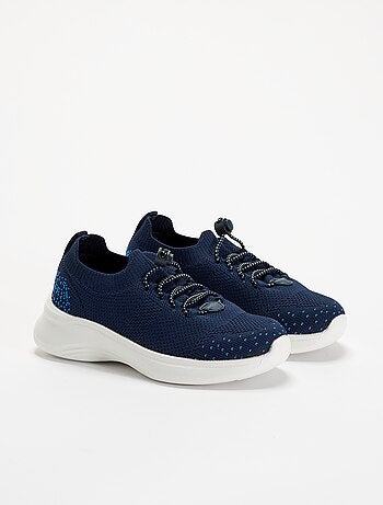 Mesh sportschoenen met veters en stoppers