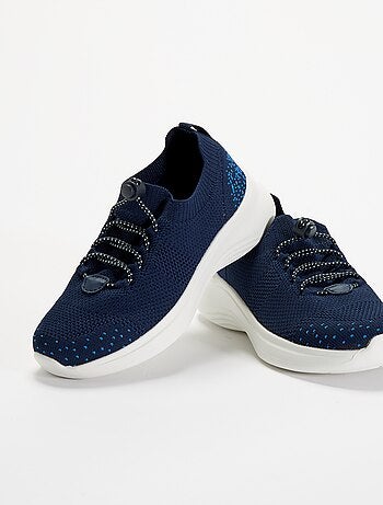 Mesh sportschoenen met veters en stoppers
