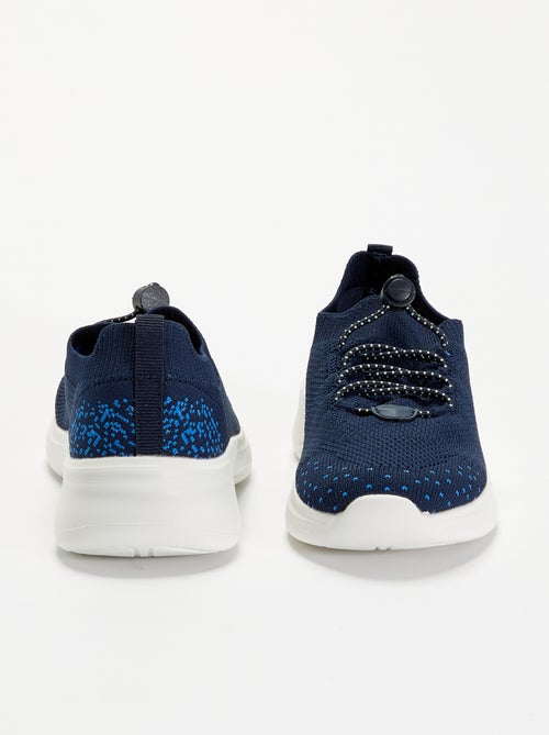 Mesh sportschoenen met veters en stoppers - Kiabi
