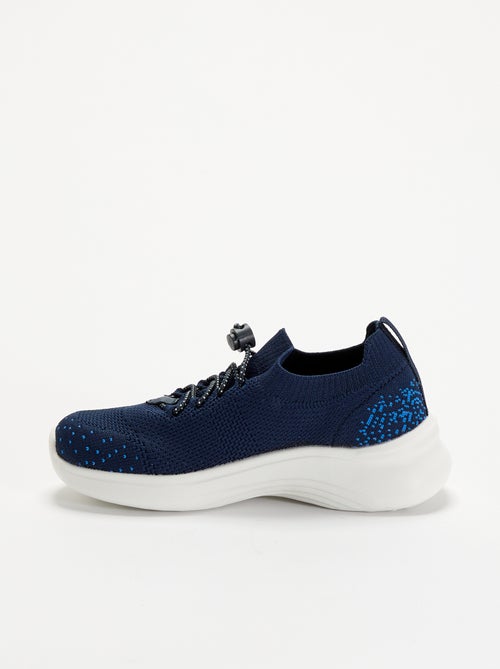 Mesh sportschoenen met veters en stoppers - Kiabi
