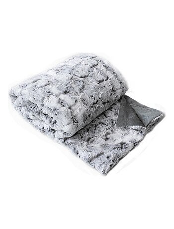 Met fleece gevoerde worp van imitatiebont