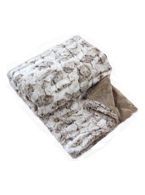 Met fleece gevoerde worp van imitatiebont - Kiabi Met fleece gevoerde worp van imitatiebont - Kiabi