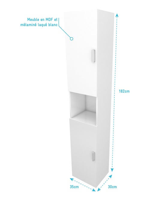 Meuble colonne Eco 35 - Kiabi Meuble colonne Eco 35 - Kiabi