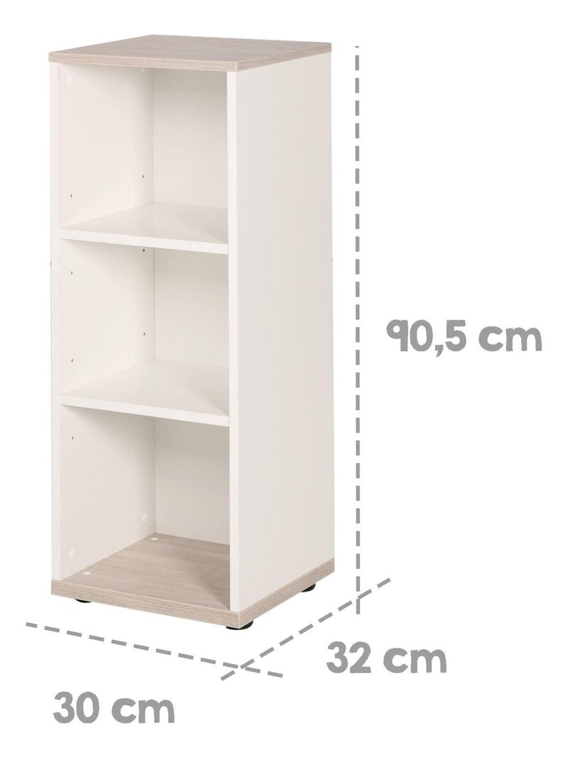 Meuble de rangement 3 cases en bois 'Moritz' ROBA Blanc - Kiabi
