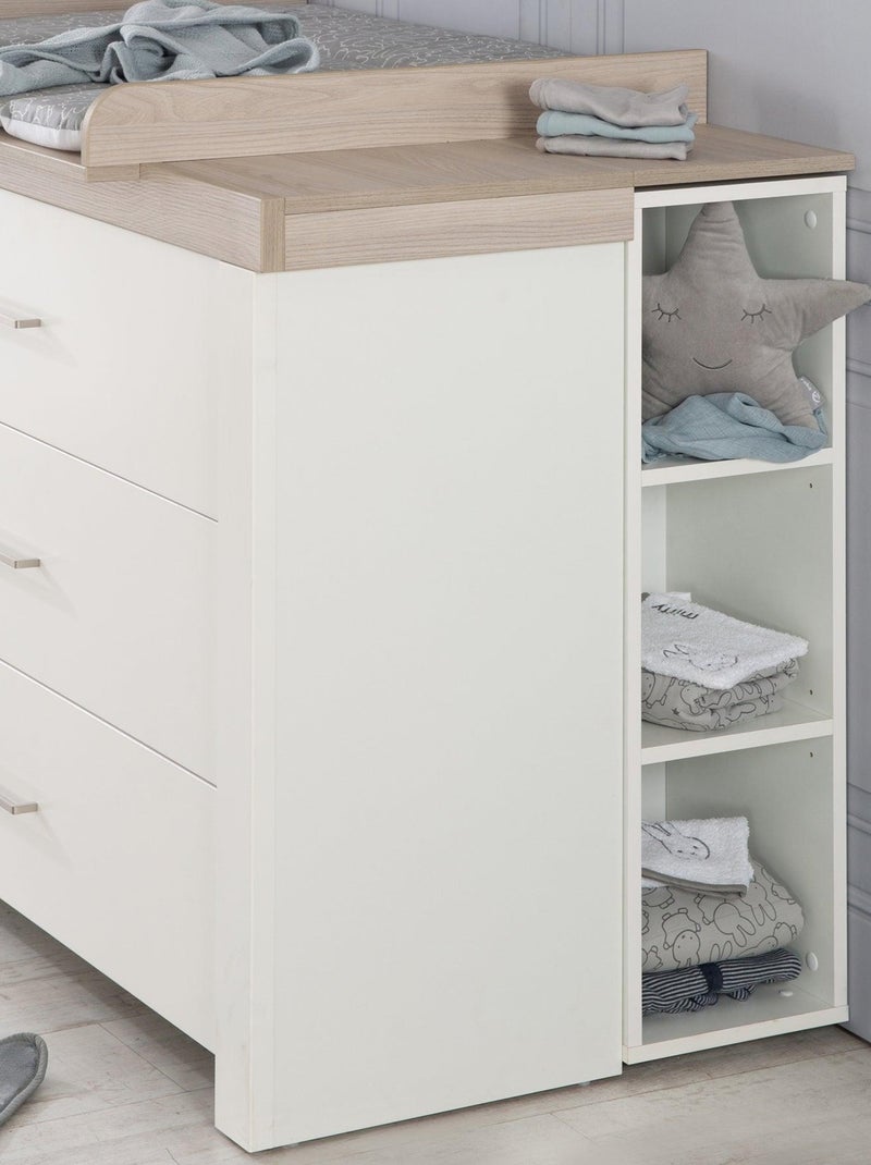 Meuble de rangement 3 cases en bois ROBA Blanc - Kiabi