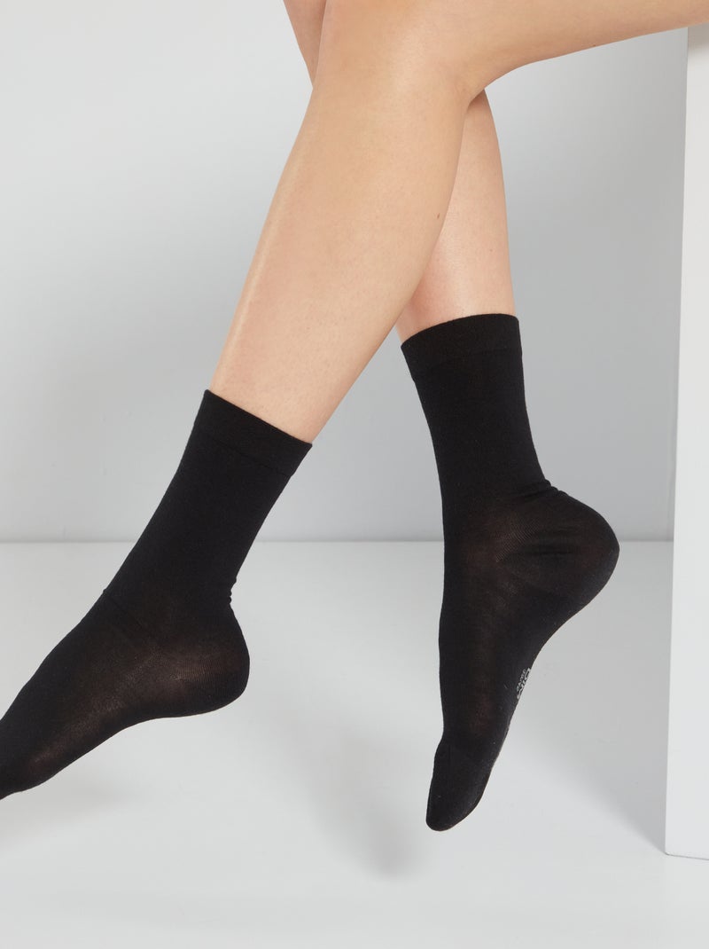 Mi-chaussettes Thermo Isolantes 'DIM' noir - Kiabi