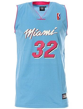 Sport zone miami basketbalshirt blauw/roze voor heren