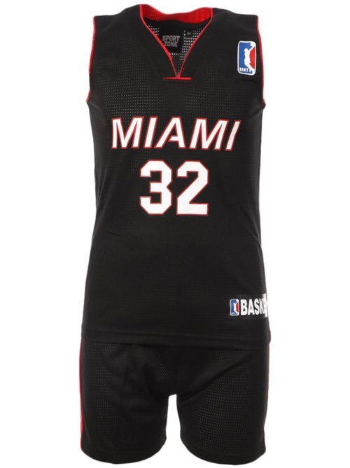 Miami Heat Basketbalset Zwart/Rood Junior Sport Zone - Kiabi Miami Heat Basketbalset Zwart/Rood Junior Sport Zone - Kiabi