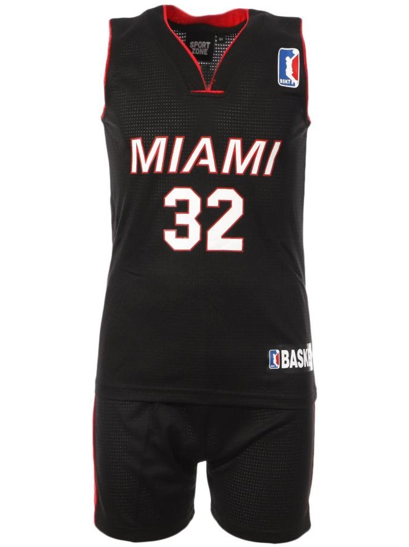 Miami Heat Basketbalset Zwart/Rood Junior Sport Zone Zwart - Kiabi