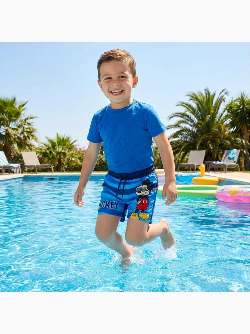 Mickey - Zwemshort  jongen Blauw - Kiabi
